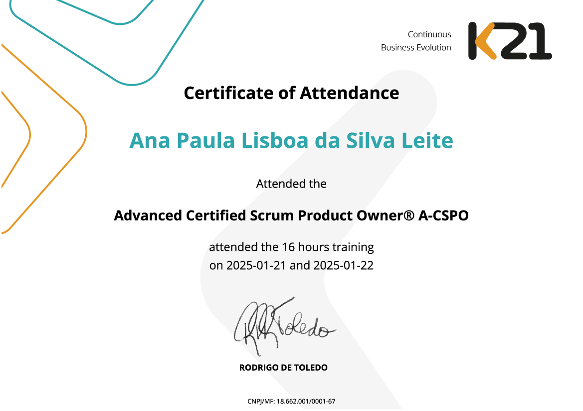 Certificado K21